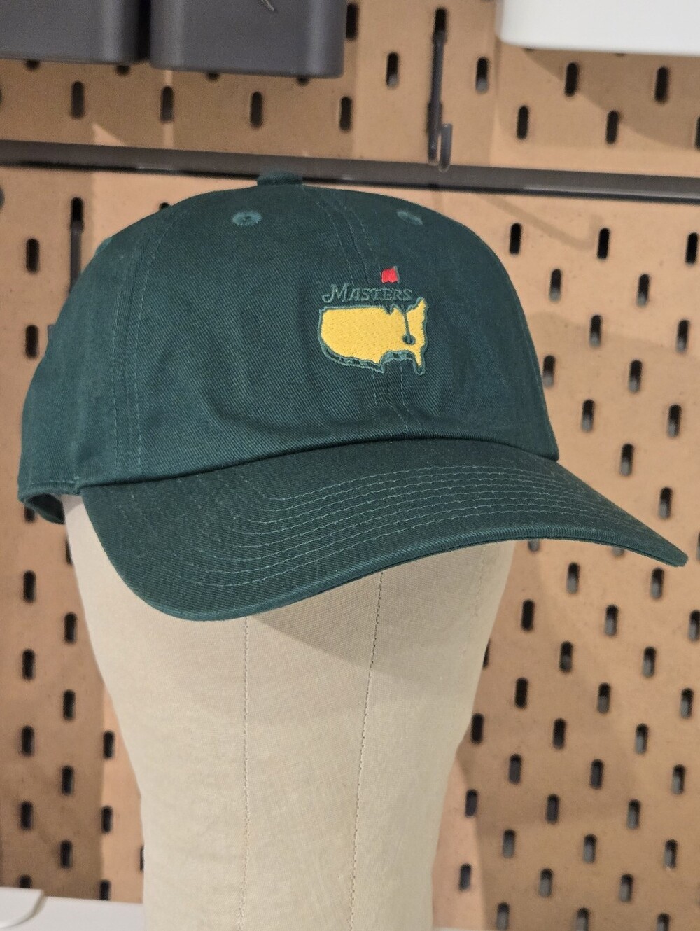 American Needle Masters Embroidered Hat Golf Cap Hunter Green Strap Back